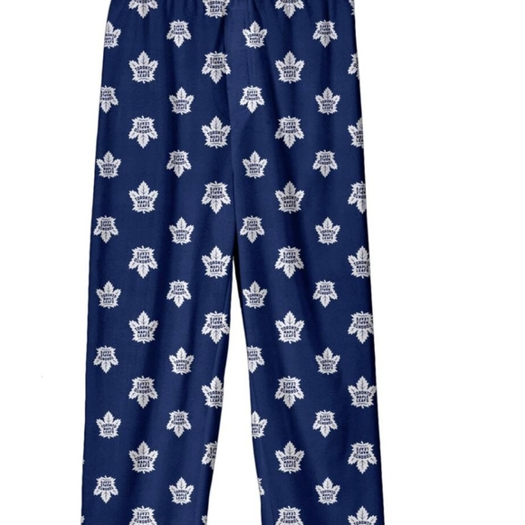 NHL Toronto Maple Leafs Hockey  Team Logo Print Pyjama Youth 14/16 Women S/M - Picture 5 of 12